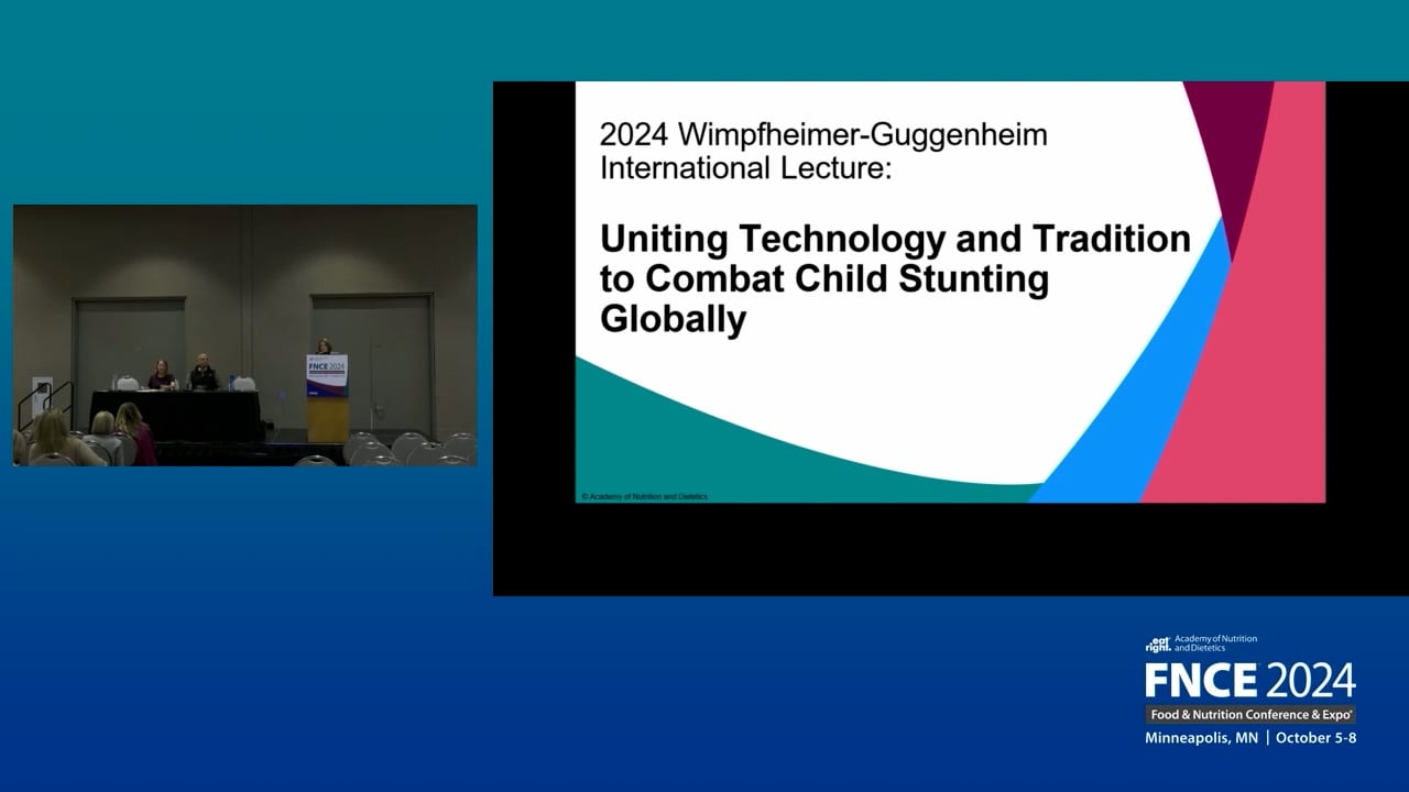 2024 Wimpfheimer-Guggenheim International Lecture: Uniting Technology and Tradition to Combat Child Stunting Globally