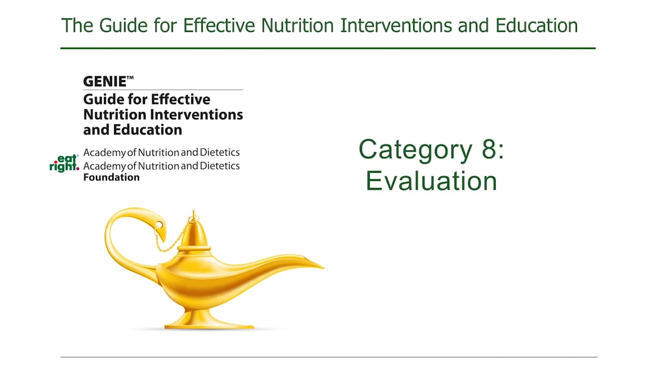 Category 8 - Evaluation