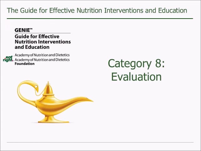GENIE Tutorial - Category 8: Evaluation