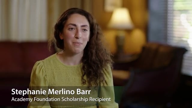 Foundation Scholarship Recipient Stephanie Merlino Barr Says Thanks!